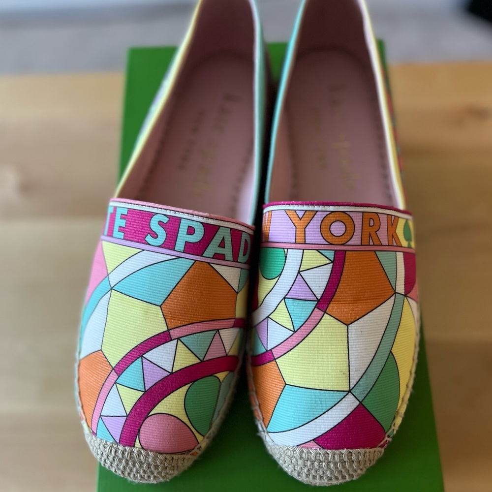 Kate Space New York Women's Geo Sun Espadrille Flats size 9